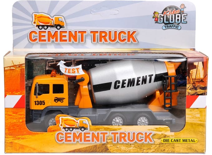 Pull Back Cementwagen met Licht & Geluid