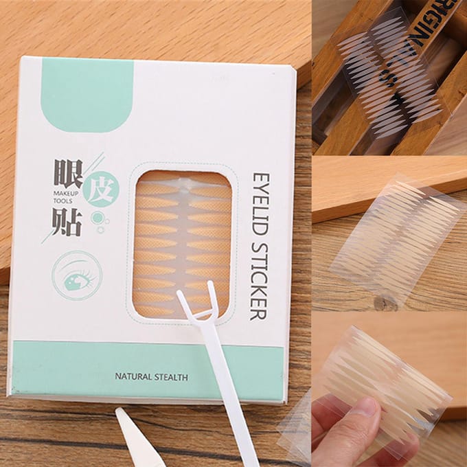 400 stuks Dubbel Ooglid Tape Onzichtbaar Zelfklevend Dubbel Ooglid Strip Sticker Oog Make-up Tool white