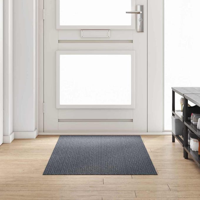 vidaXL - Tapijt - Loper - Grijs - 80 - x - 200 - cm - Stof