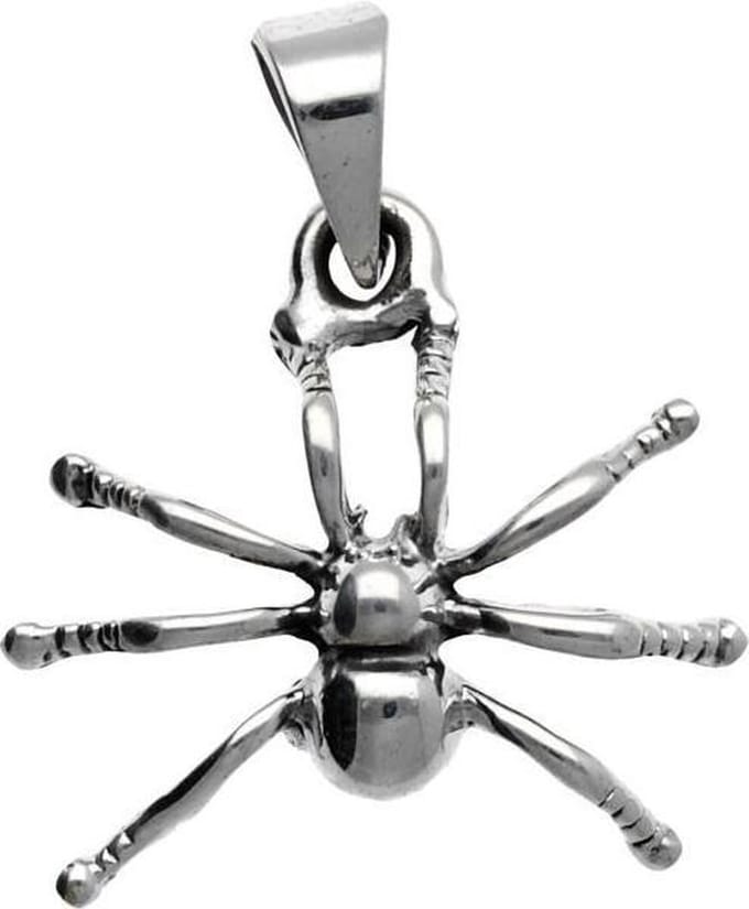 Zilveren Spin kettinghanger