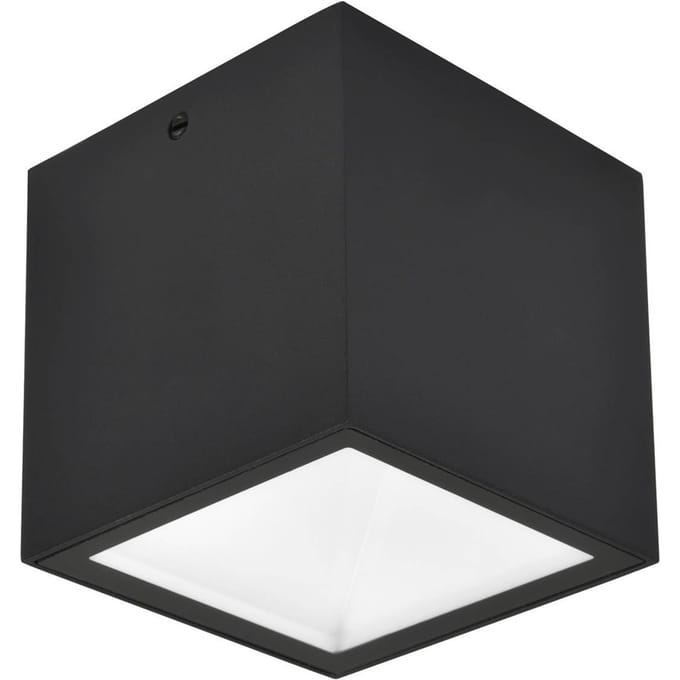 LUTEC LED buiten plafondlamp GEMINI, zwart, 9 x 9 cm, IP65