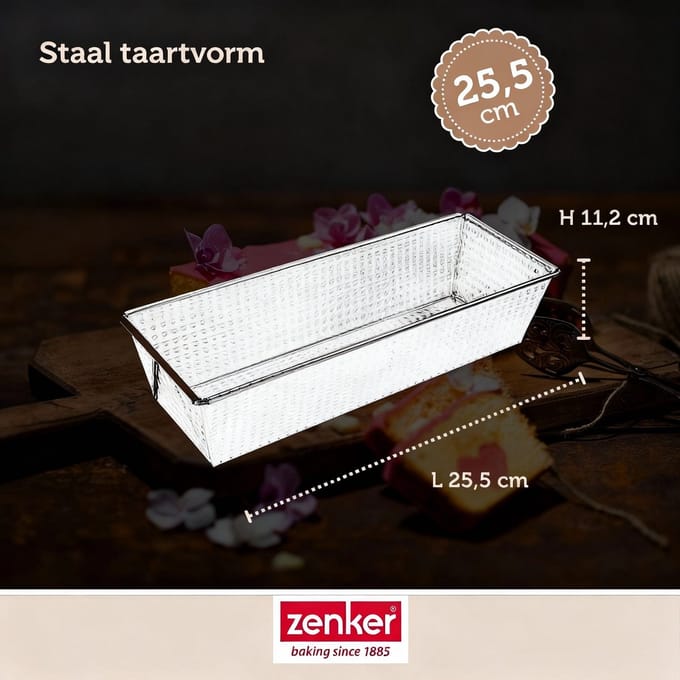 Cakevorm 25,5 cm Zenker Silver