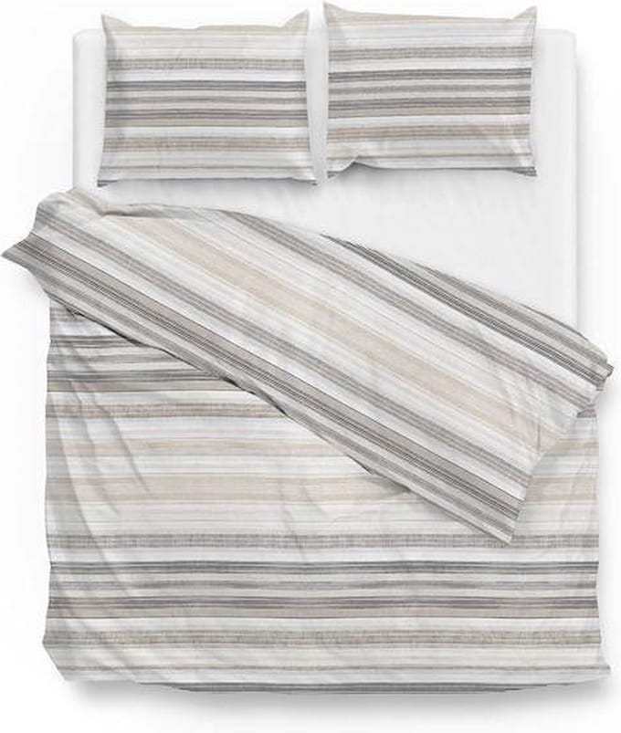 Zo!Home Paolina Dekbedovertrek - Extra breed - 260x200/220 cm - Taupe