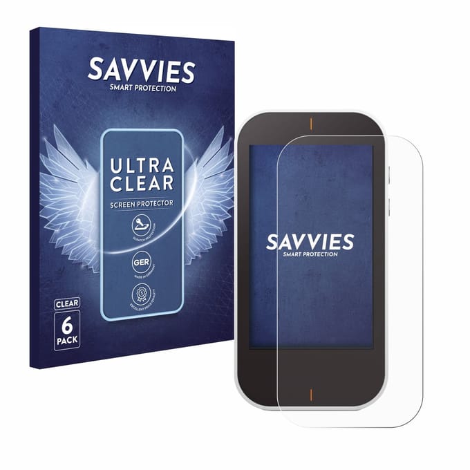 Savvies - Screenprotector voor Garmin Approach G80 - Folie Beschermfolie transparant 6 Stuks