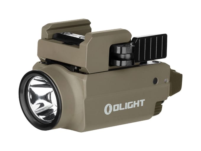 Olight Baldr S FDE – Compacte Rail-Mount Zaklamp met Laser