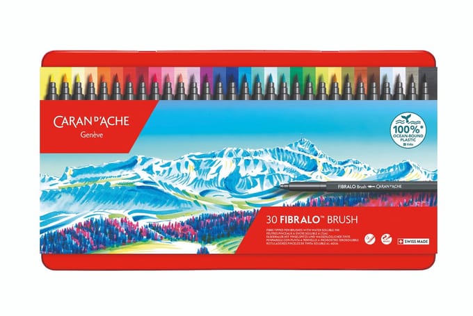 Caran d’ Ache Fibralo BRUSH viltstiften 30