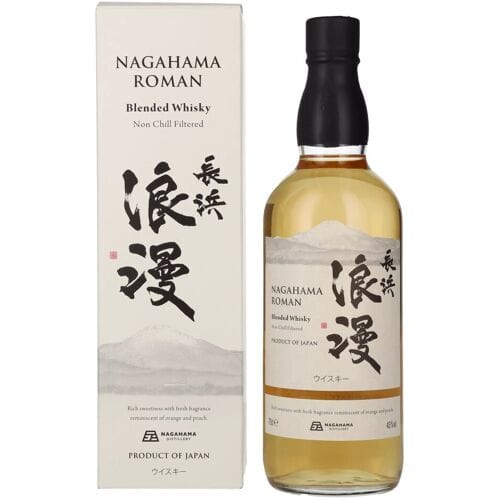 Nagahama Roman Blended Whisky 43% Vol. 0,7l in geschenkverpakking