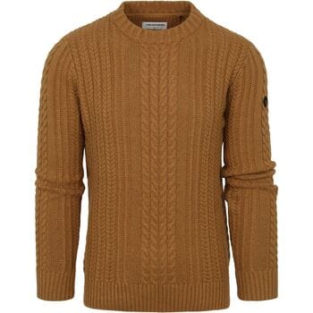 Sweaters No Excess Pullover Mix Wol Gebreid Bruin