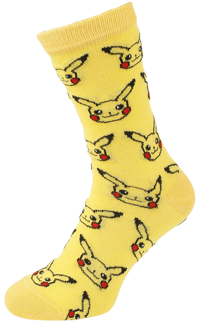 Pokémon Characters - Set van 3 paar sokken - 39/42 - Pikachu Eevee Charmander