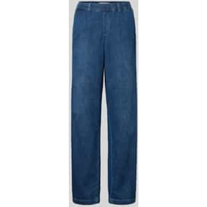 Brax Dames Palazzobroek  Style MAINE USED REGULAR BLUE, blauw, maat 40