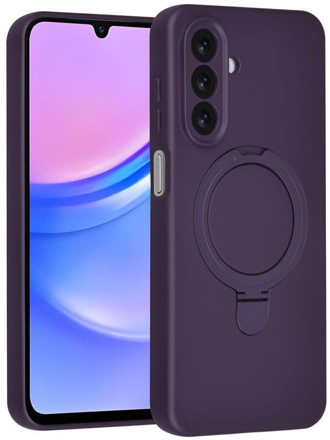 TUNIQ Back cover - Galaxy A17 - Grape Paars - Met ringstand en MagSafe ondersteuning