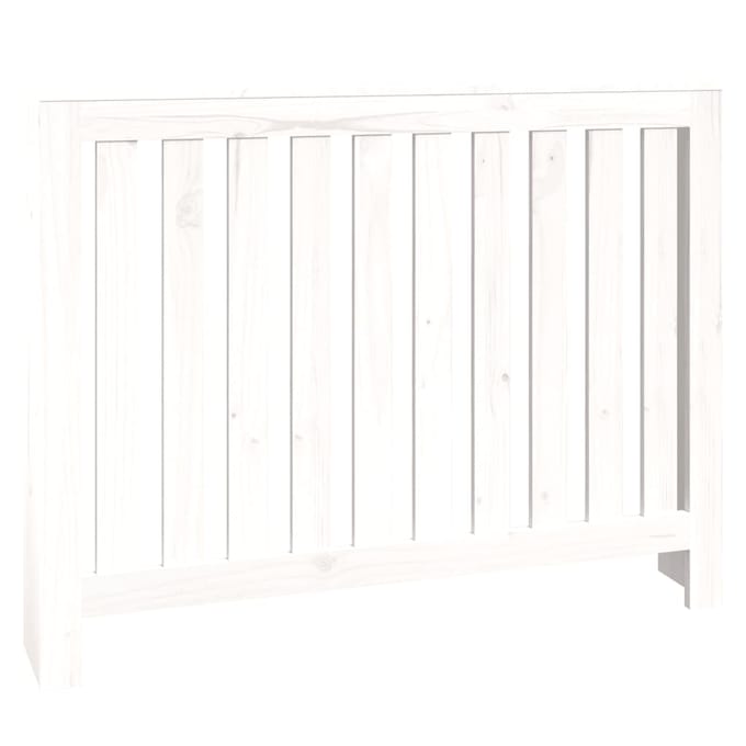 vidaXL Radiatorombouw 108.5x19x84 cm massief grenenhout wit