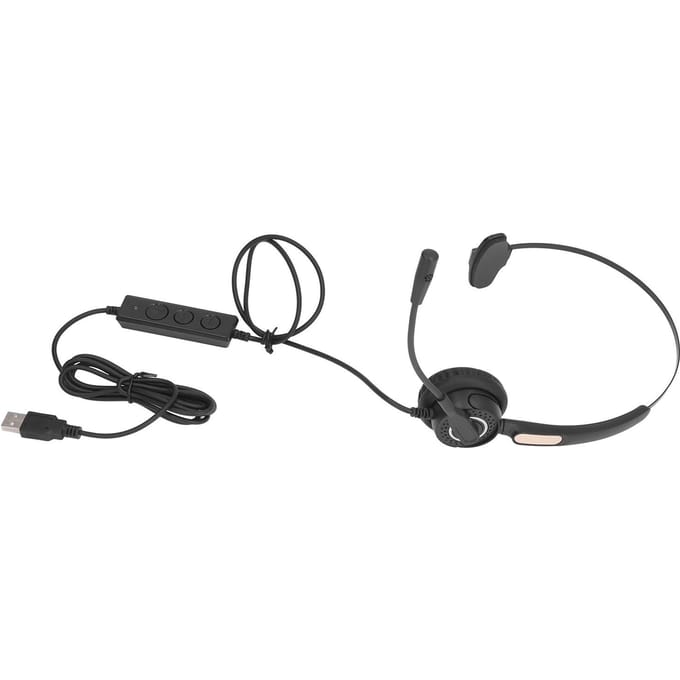 Callcenter Headset USB Verstelbare Bedrade Service Headphone met Ruisonderdrukkende Microfoon voor