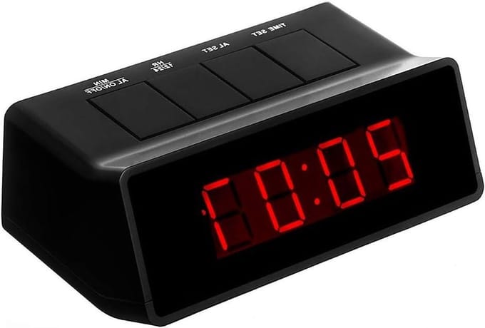 Digitale Led Wekker - Extra Luide Klok - Zware Slapers - 110 dB Alarm Volume - 12 inch Display - Zwart