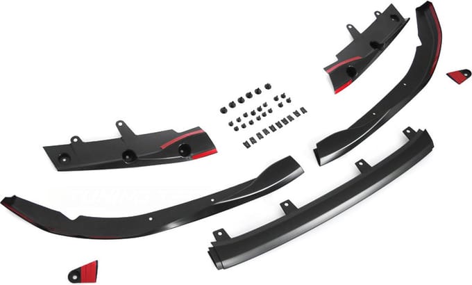 Voorspoiler - BMW G22 G23 vanaf 2020 - performance - mat zwart