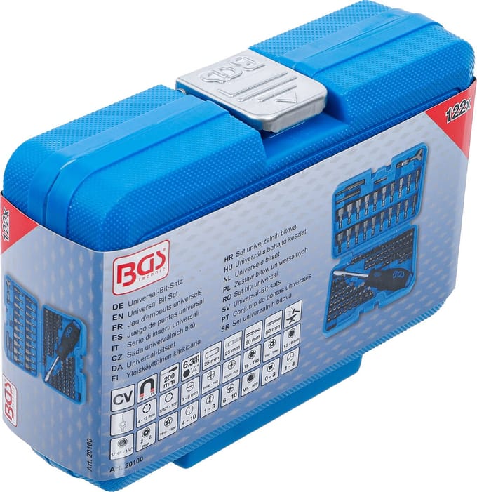 BGS Bitset - 122-delig -Opname 1/4 -Blauw