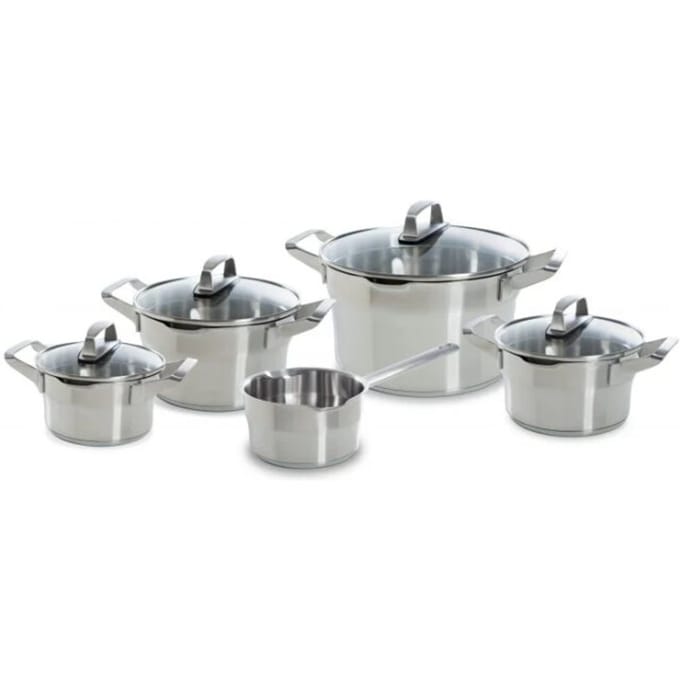 BK Cookware Bk premium+ pannenset 5 delig rvs veilig afgietsysteem