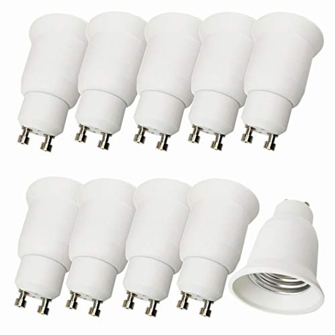 10 Stuks GU10 naar E27 Lampadapter voor LED Lampen