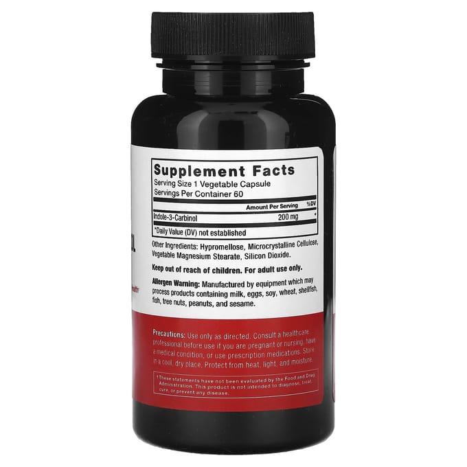 Indole-3-carbinol, 200 mg, 60 gélules végétales