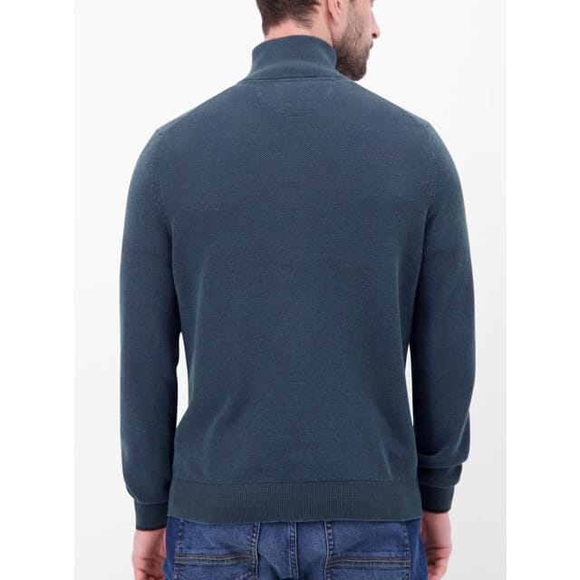 Lerros - Half zip trui - Mannen - M - 485 CLASSIC NAVY - Katoen - 25D5413