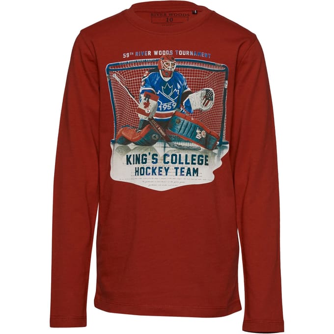 River Woods Basic Round Neck T-shirt In Red Taglia: 6 | T-shirt Outlet | kids | Rosso