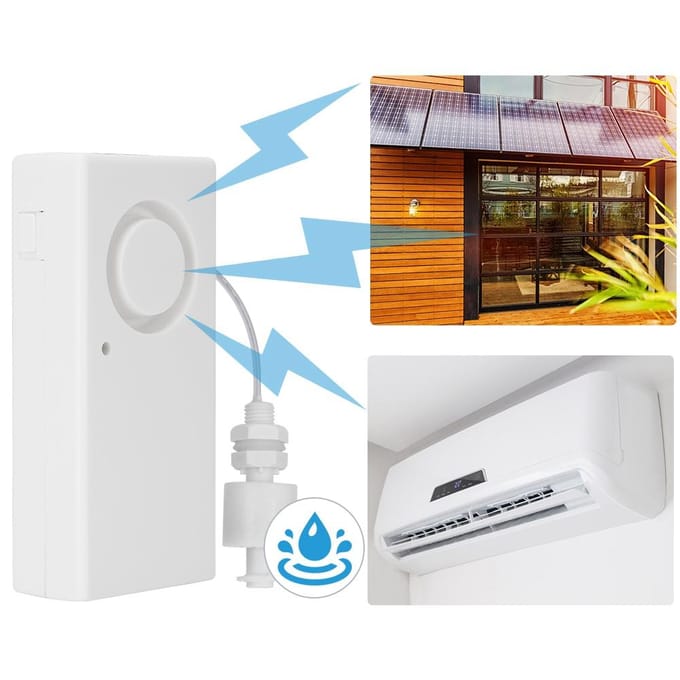 119dB Draadloze Waterlekdetector Sensor met Drijvende Bal voor Aquarium Waterzuiveraar white