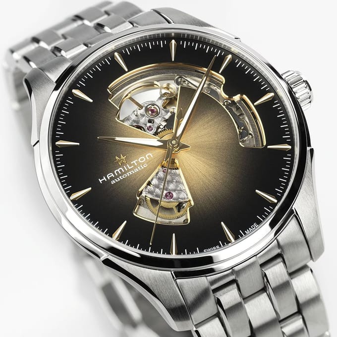 Hamilton Open Heart H32675101 Jazzmaster Open Heart Horloge