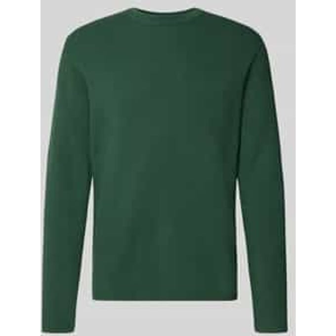slim fit gebreide trui van katoenmix