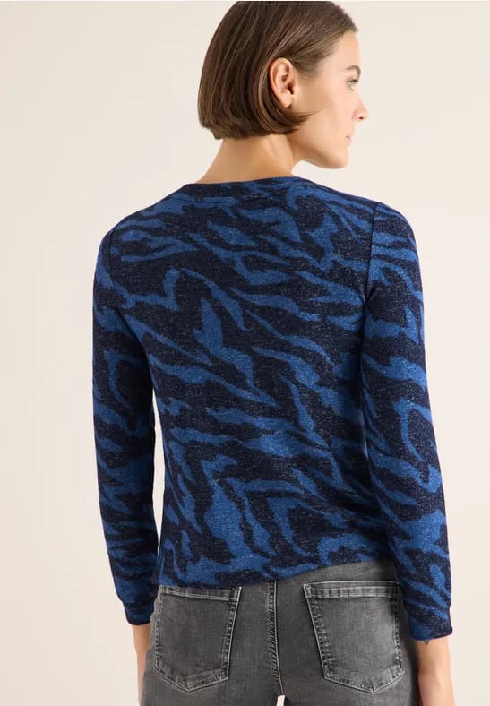 Gemêleerd shirt met patroon