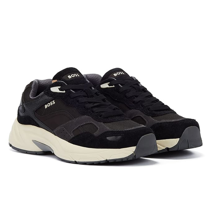 Boss Levitt Runn Heren Antracietkleurige Trainers