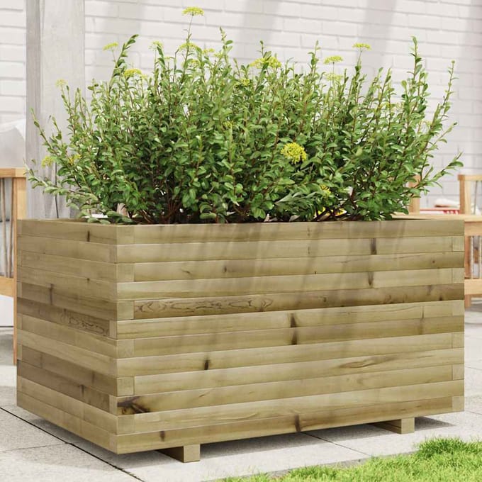 vidaXL - Plantenbak - 90x60x49,5 - cm - geïmpregneerd - grenenhout