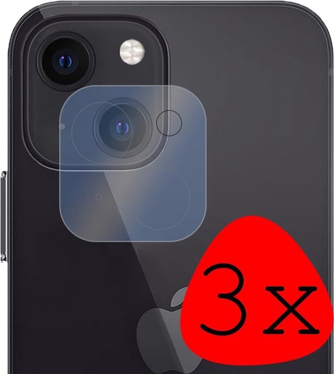Camera Lens Protector - 3 Stuks Geschikt voor Apple iPhone 13 - Camera Screenprotector Beschermglas - Gehard Glas - Tempered Glass - Screen Protector