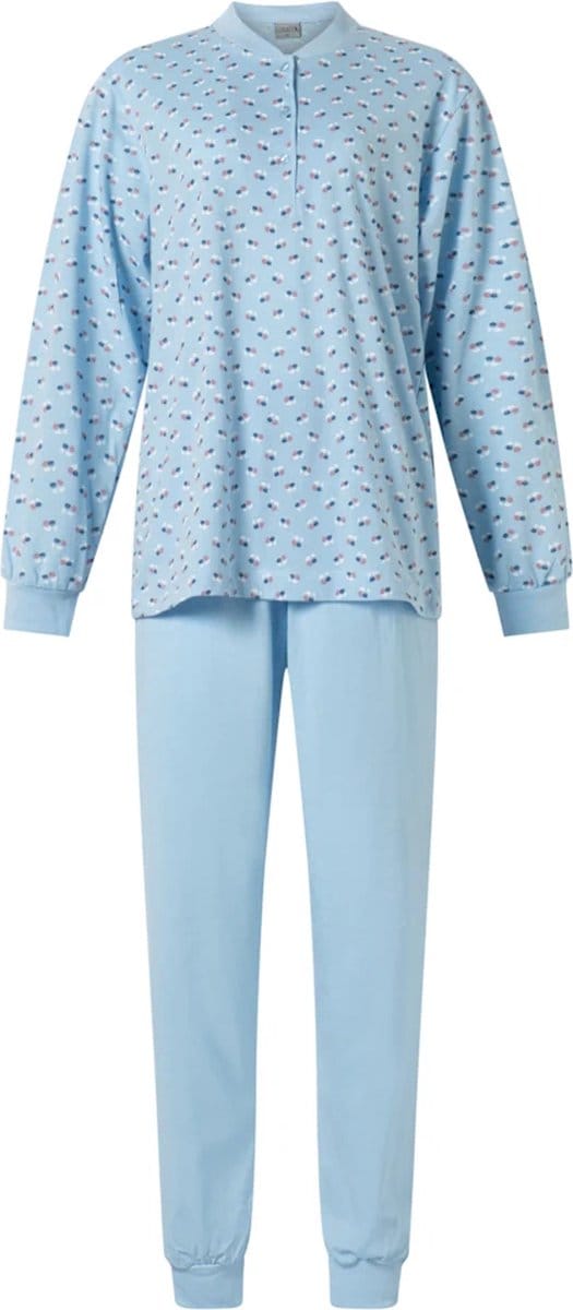 Lunatex dames pyjama - maat M - Porto Tulp - blue
