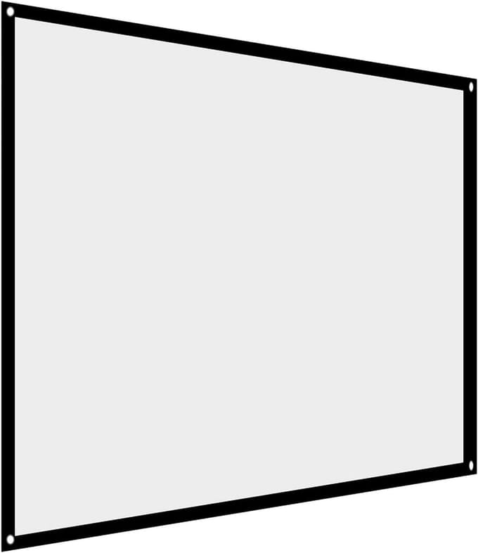 Draagbaar Opvouwbaar Projectiescherm 60 inch voor Thuisbioscoop