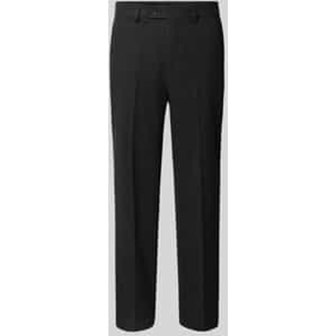 Regular fit stoffen broek met persplooien
