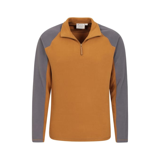 Mountain Warehouse Heren Ashbourne II Half Zip Fleece Top (Mosterd)