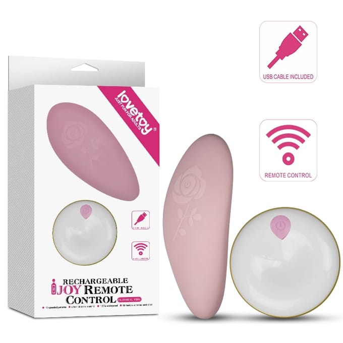 Roze Oplaadbare opleg vibrator met afstandsbediening