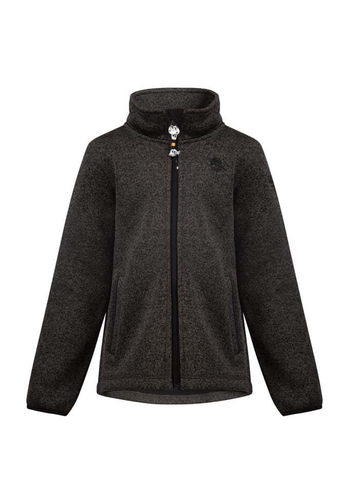 Schmuddelwedda Gebreide fleece jas jonge grijs melange