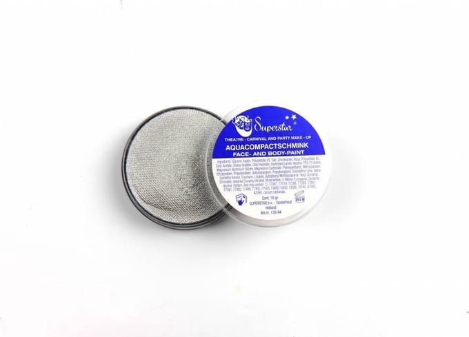 Aqua facepaint 16gr zilver
