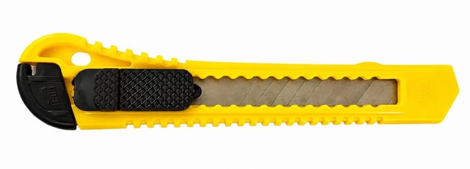 Berenzo Afbreekmes 18mm geel - 213303