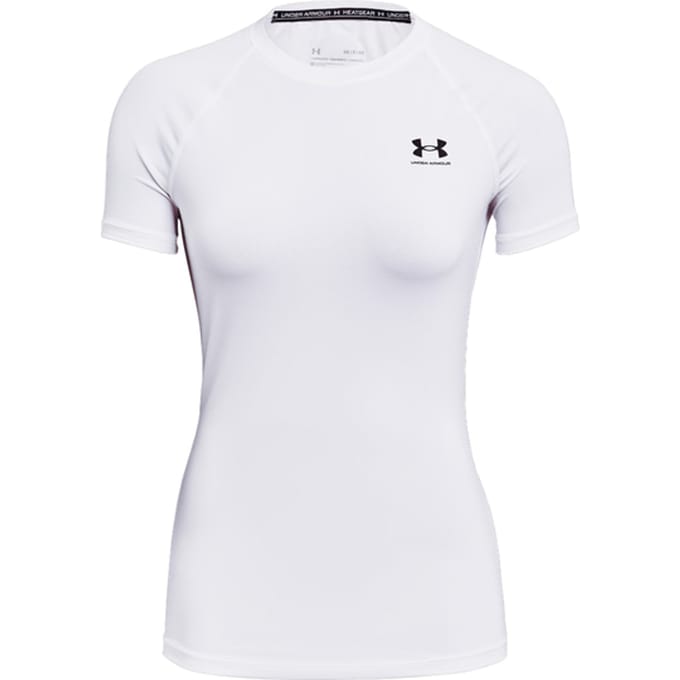 Under Armour Baselayer Hg Authentics Comp T-shirt Dames Wit K100
