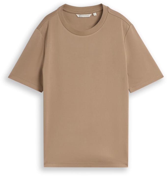 Tom Tailor Denim - T-shirt met losse pasvorm - Maat M - Mink Beige