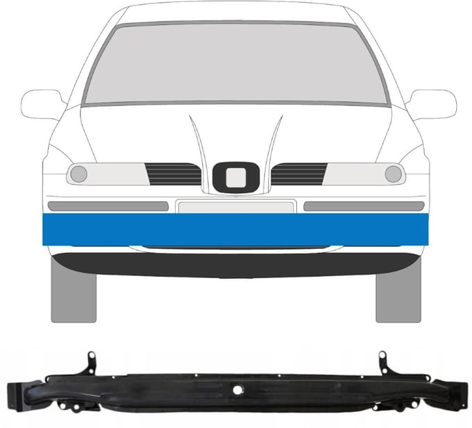 Versterking voorbumper / balk voor Seat Leon 1999-2004