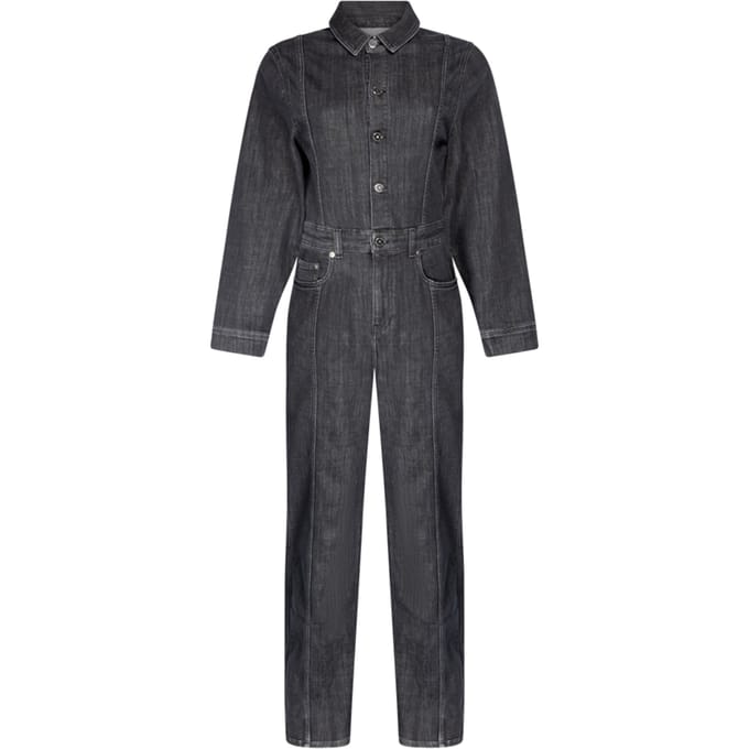 Another Label Lauren Jumpsuit Long Sleeve Dark Grey Taglia: XS | Tute Outlet | Donna | Grigio