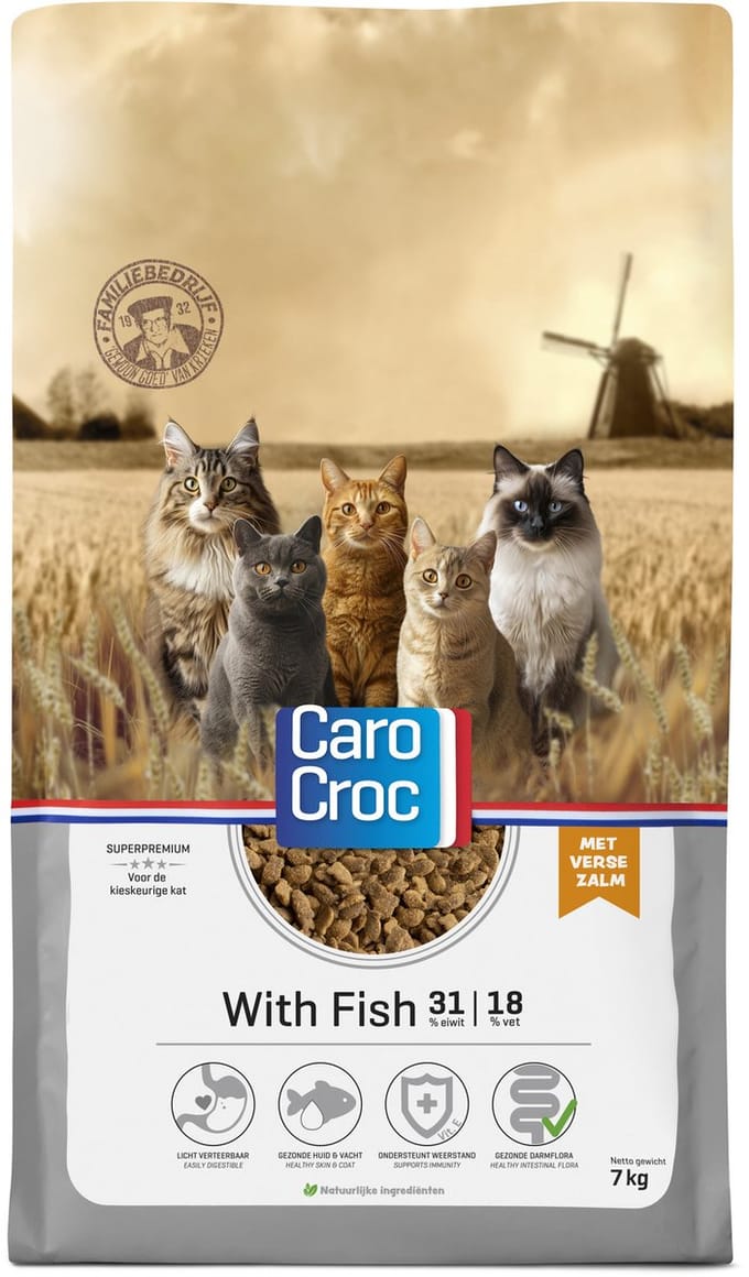 Carocroc - Vis - Kattenvoer - 7 kg