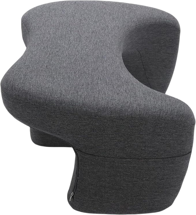 Leeskussen Lap Desk - Laptop Kussen - Werken op Bed - Zacht Memory Foam - 77x65x3 cm - Grijs