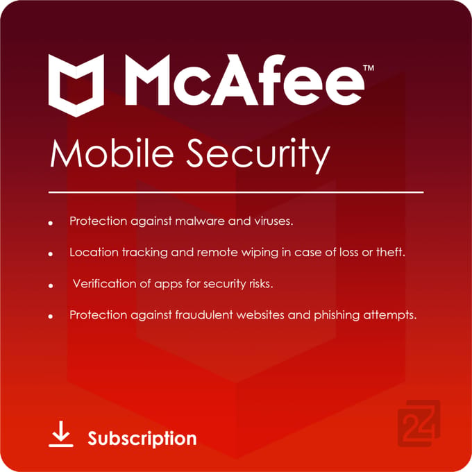 McAfee Mobile Security 10 Apparaten / 3 Jaar