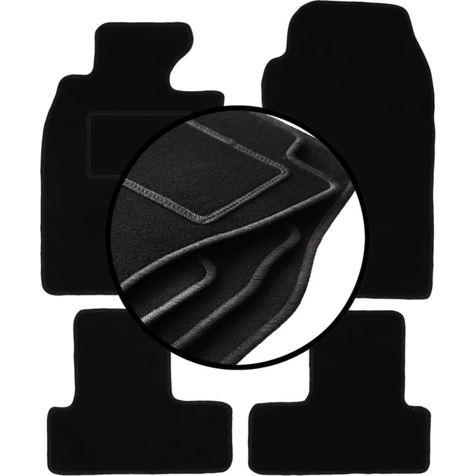 Complete set veloursmatten voor: Mini Cooper R53 hatchback (2001-2006)