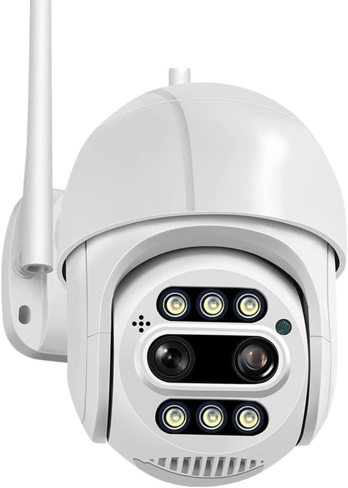 Beveiligingscamera - IP Camera - Huis Bewaken - Dubbele Lens Zoom - 8MP 128GB - Universeel