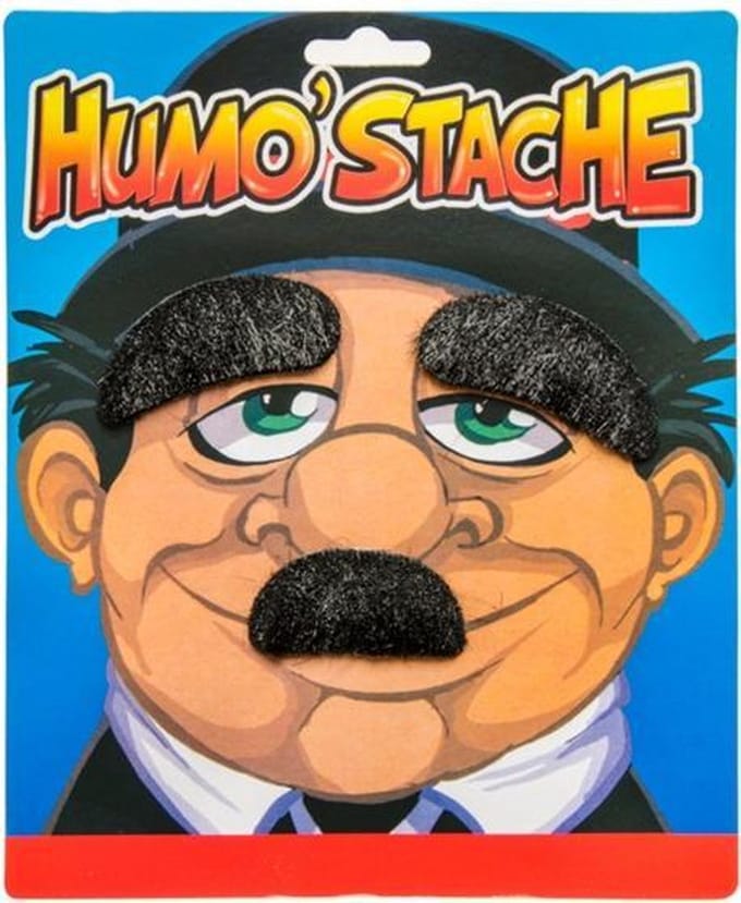 plaksnor Humo' Stache zwart Toothbrush